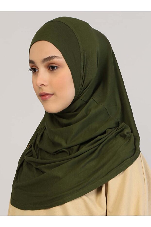 عمامة سادة جاهزة - كاكي -