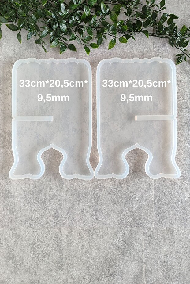 DALGALI DİKDÖRTGEN RAHLE SETİ EPOKSİ SİLİKON KALIBI - 1