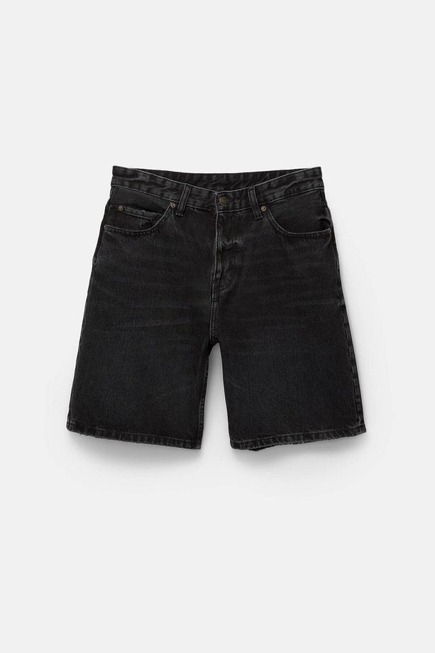 Standard fit denim bermuda şort - 8