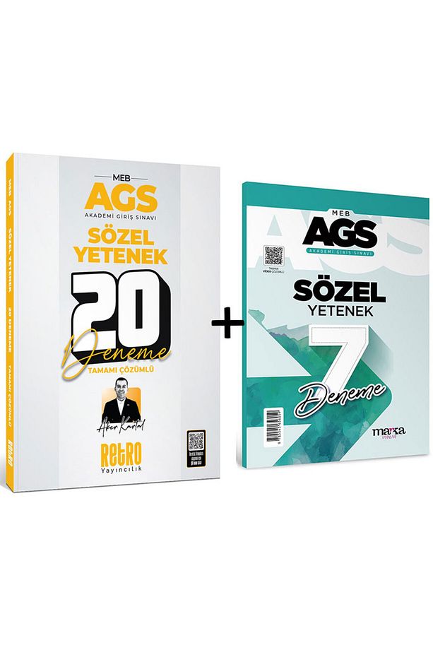 2026 Meb Ags Sözel Yetenek 20 'li Deneme Retro Yayınları 7 Deneme Marka Yayınları - 1