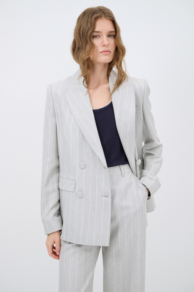 Çizgili Ceket - 6