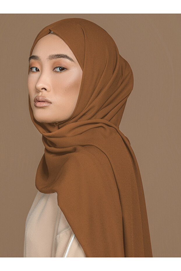 Krep Şal - Latte - - 2