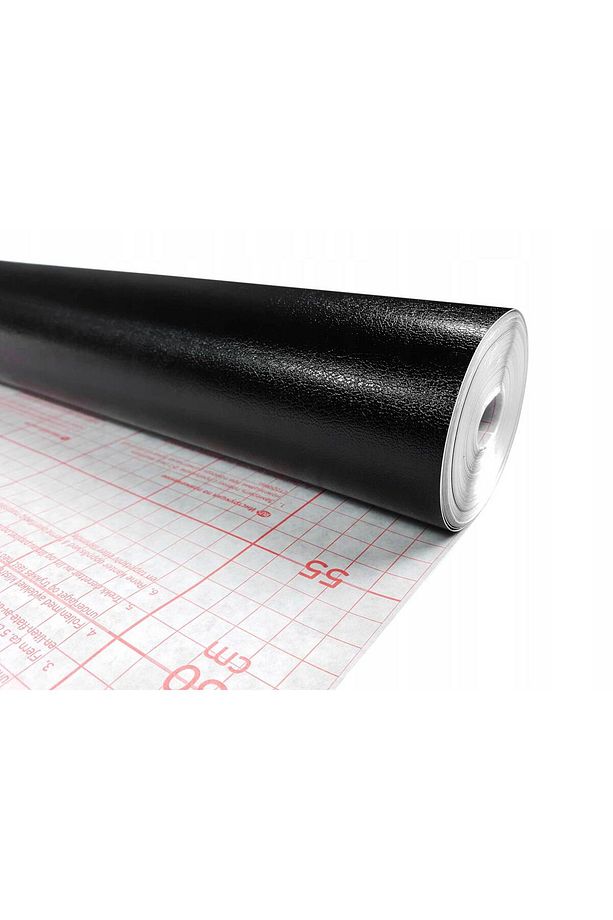 176-0656 Siyah Deri Görünümlü Kendinden Yapışkanlı Folyo ( 45 Cm X 1 Mt ) - 5