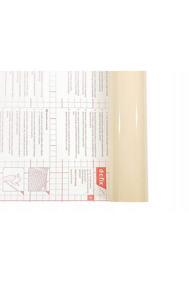 176-2214 Düz Parlak Krem Kendinden Yapışkanlı Folyo ( 45 Cm X 1 Mt ) - 3
