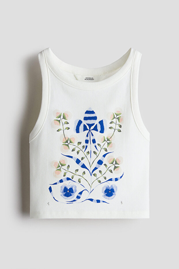 Baskılı Kolsuz Üst - 3