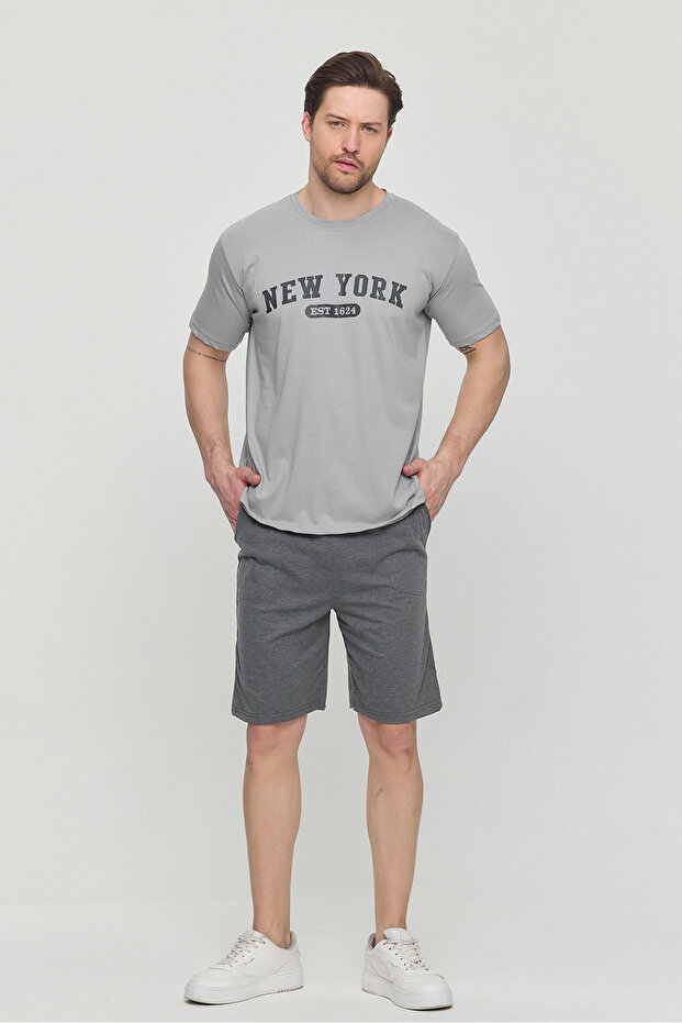 Men's Pajama Shorts Set New York