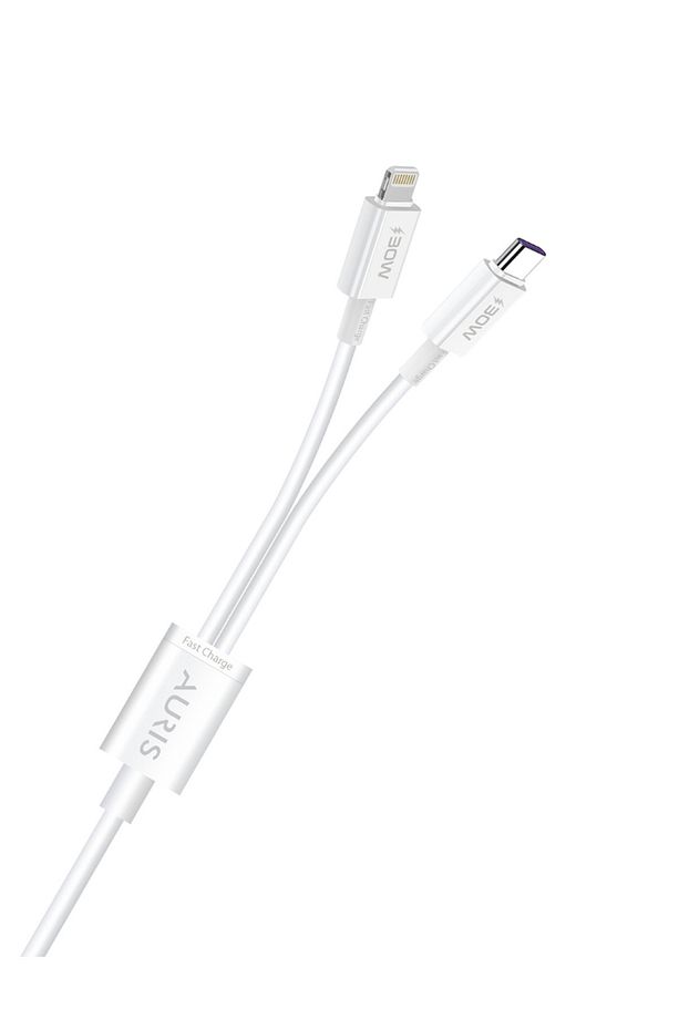 30 Watt USB C to Type C + Lightning Şarj Kablosu 2in1 Superfast 1 Metre - 1