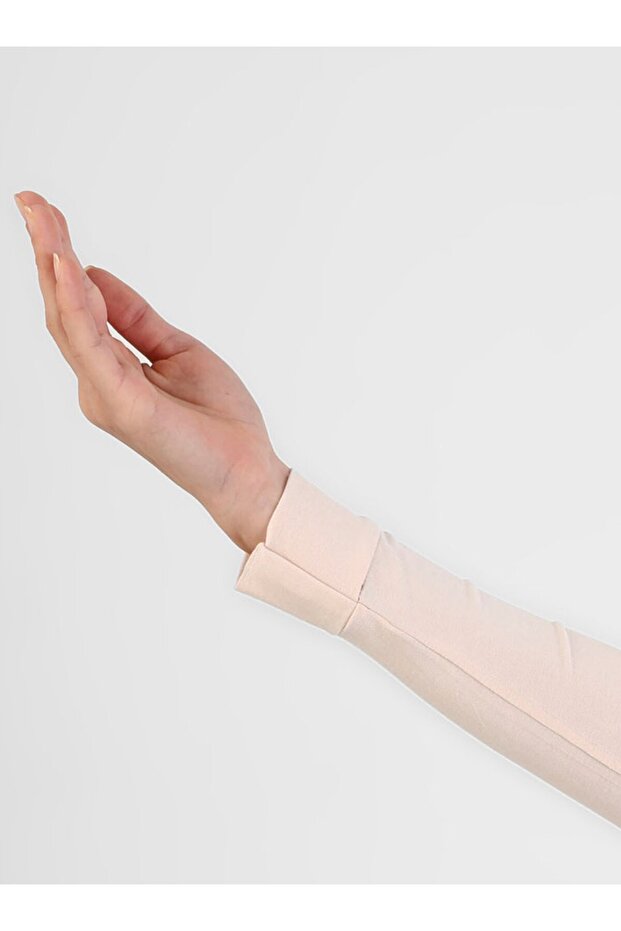 طقم ياقة وأكمام - بيج فاتح - - 5