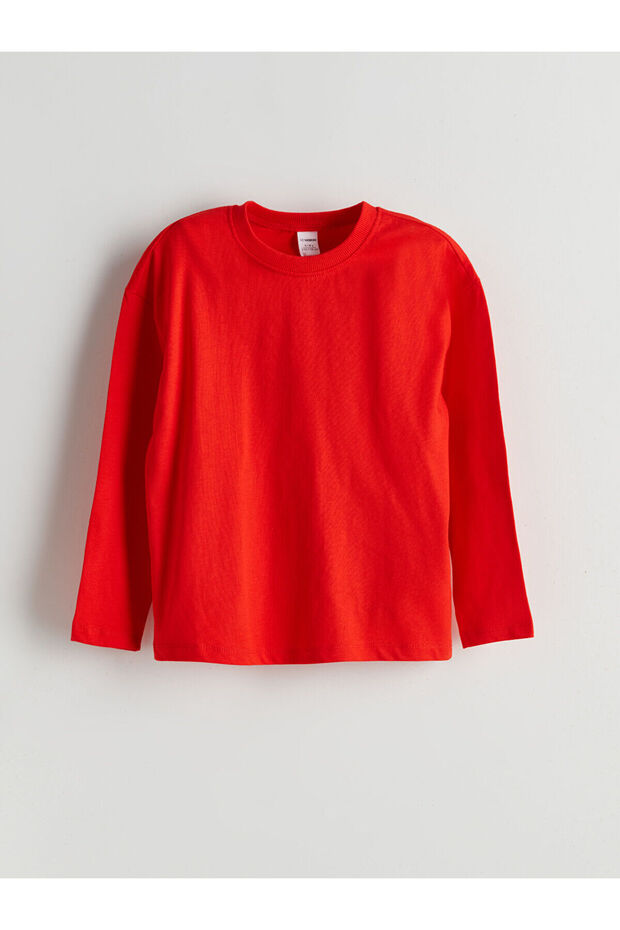 Nevavm Oval Collar Basic Boy's T-Shirt with a Difference