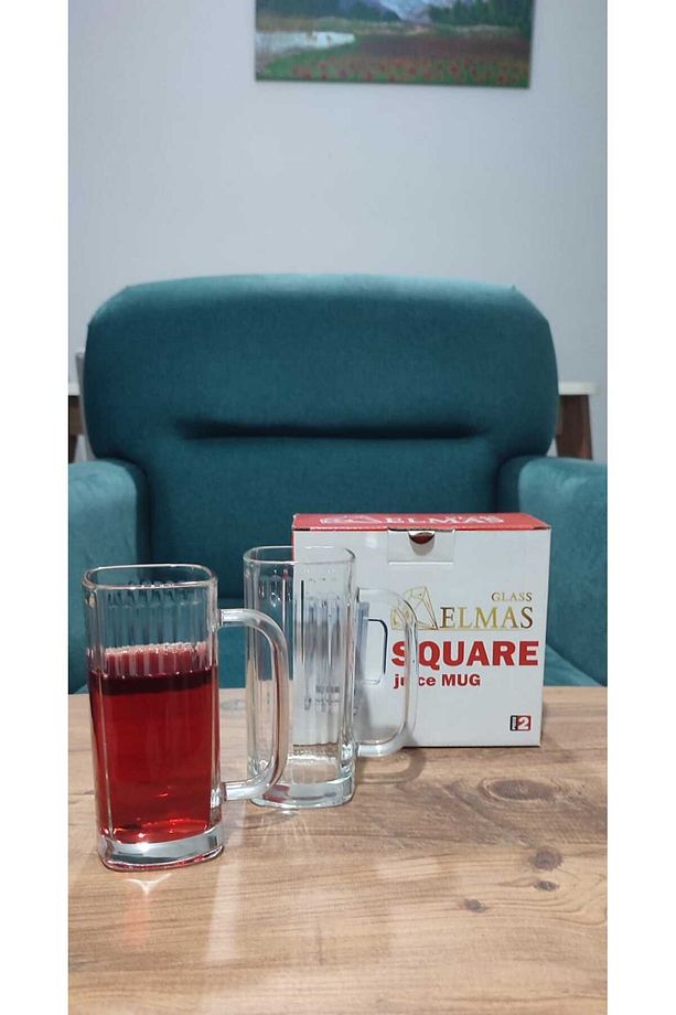 Ayran çalgam bardağı 280 CC Elmas Square juıce Mug - 1