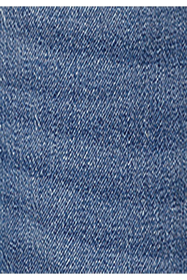 Regular Fit Orta Bel Erkek İndigo Jean Şort - 7