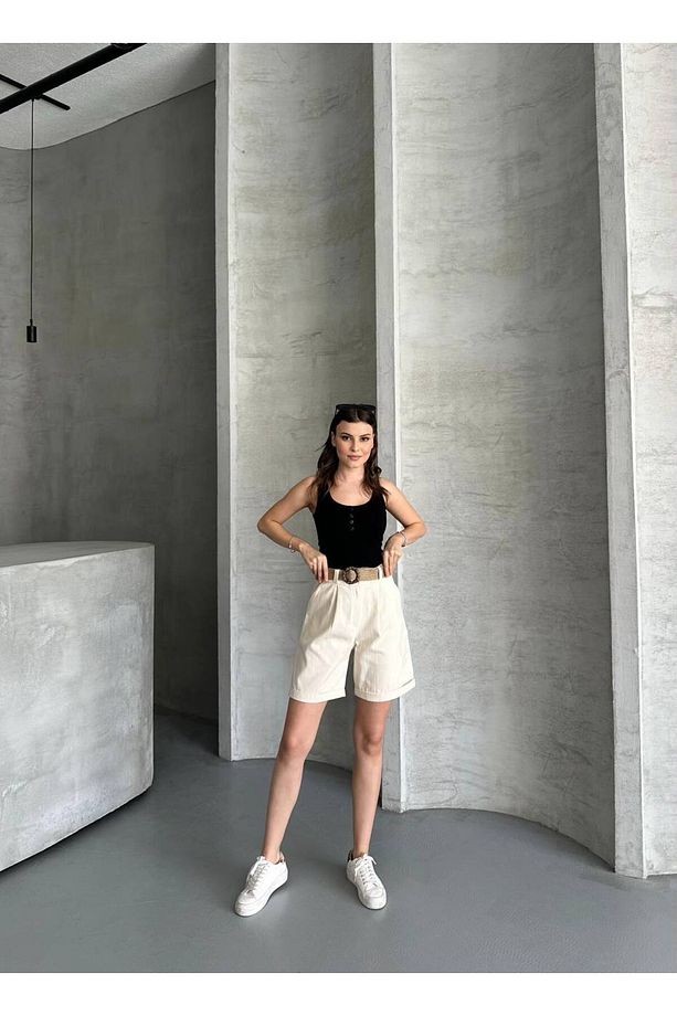 Keten şort - 4