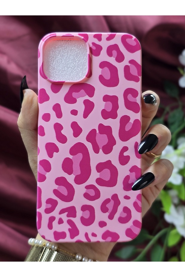 Pink Leopard Pattern Launch Case Compatible with iPhone 13/14 - 1