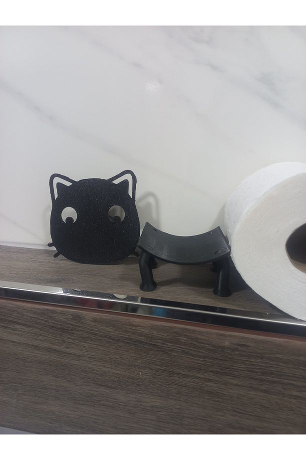 Koyun veya Kedi  Şeklinde 3D Printer Peçetelik,tuvalet kağıtlığı - Şık ve Eğlenceli Tasarım - 4