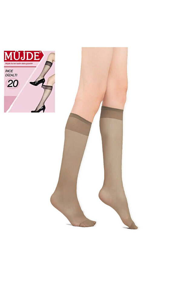 20 Denier Thin Knee High Socks - 1
