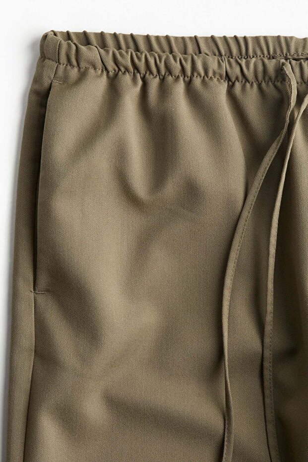 بنطلون من قماش التويل برباط - 5