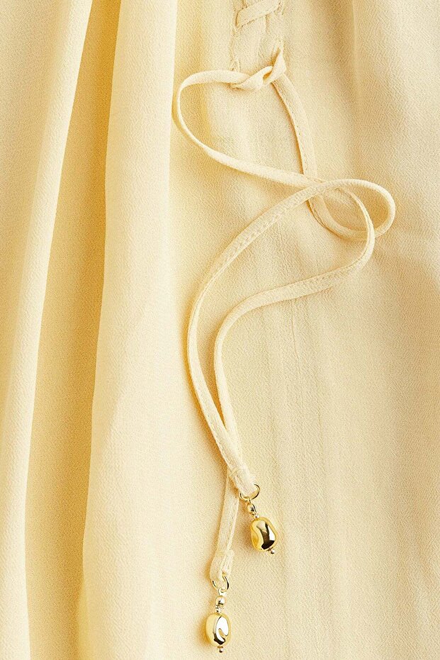 Oversized chiffon blouse - 4