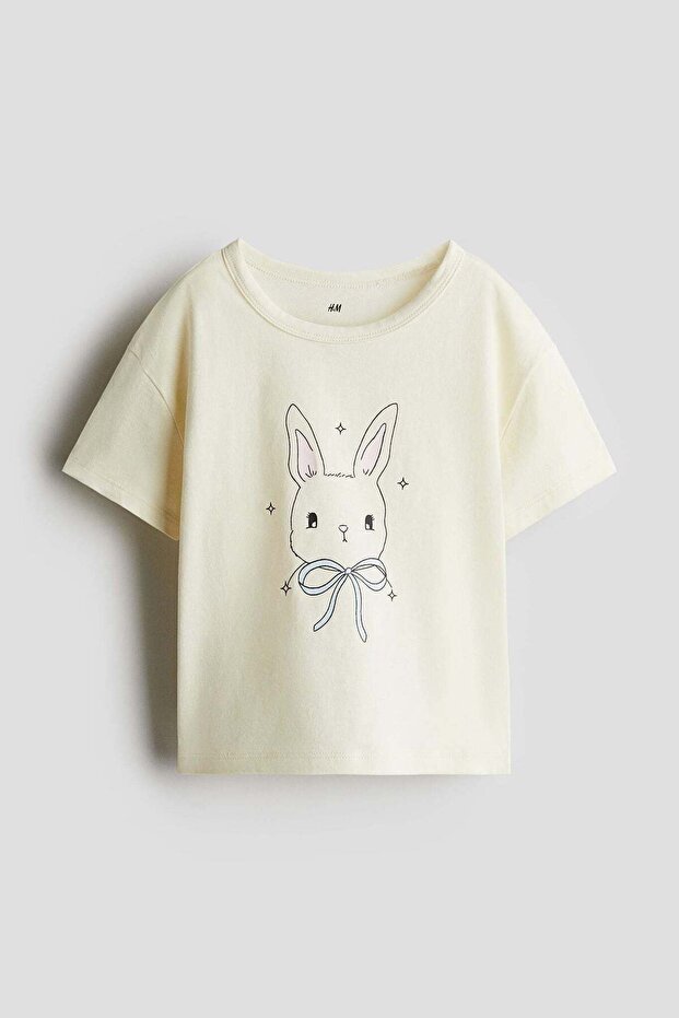 Printed jersey top