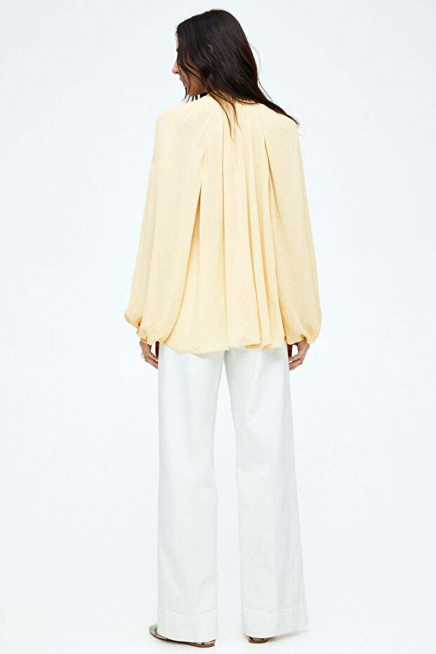 Oversized chiffon blouse - 5