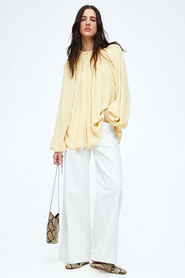 Oversized chiffon blouse - 1