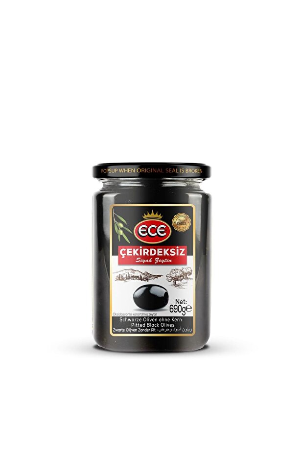 ÇEKİRDEKSİZ SİYAH ZEYTİN 720 CC - 1