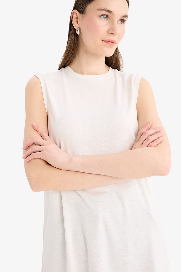 Regular Fit Bisiklet Yaka Kısa Kollu Tunik A8352AX25SP - 4