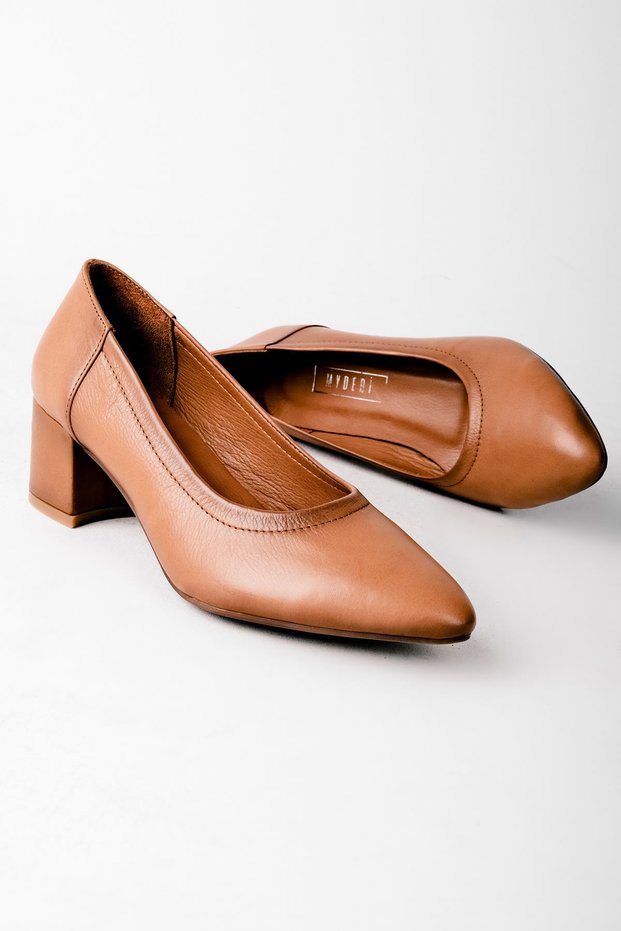 Virtus Women's Genuine Leather Heeled Shoes-K.VISION