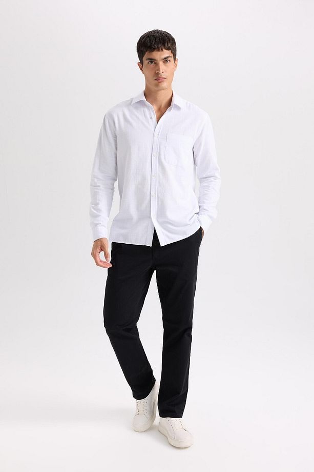Regular Fit Normal Kesim Yazlık Düz Paça Chino Kanvas Pantolon D7349ax25sp - 6