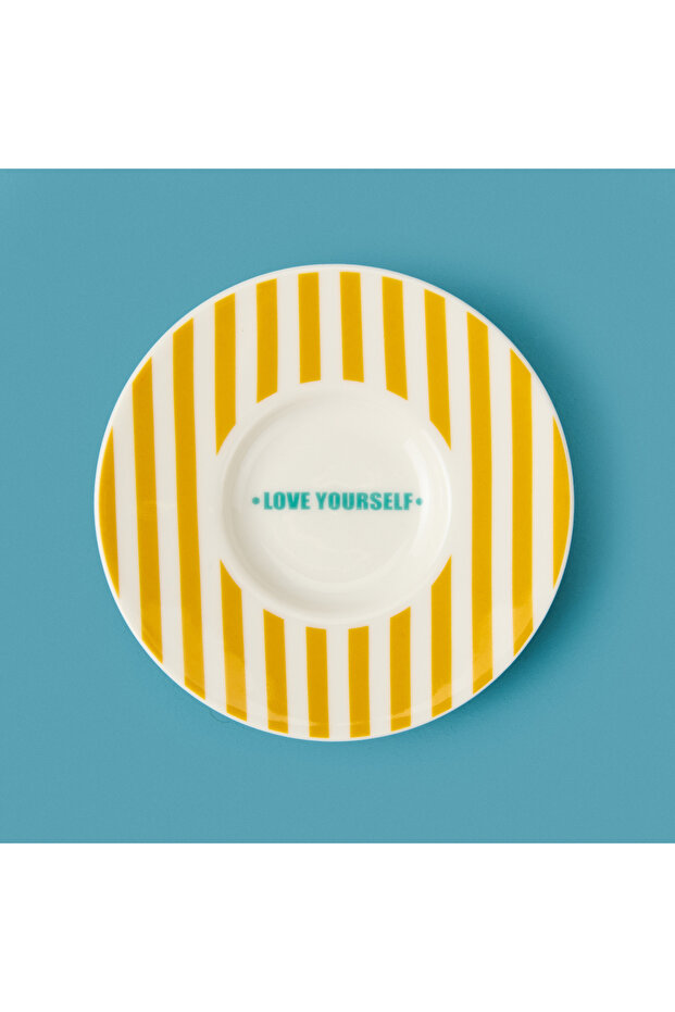 Kitchen Love Yourself Çay Tabağı - Sarı - 13 cm - 3