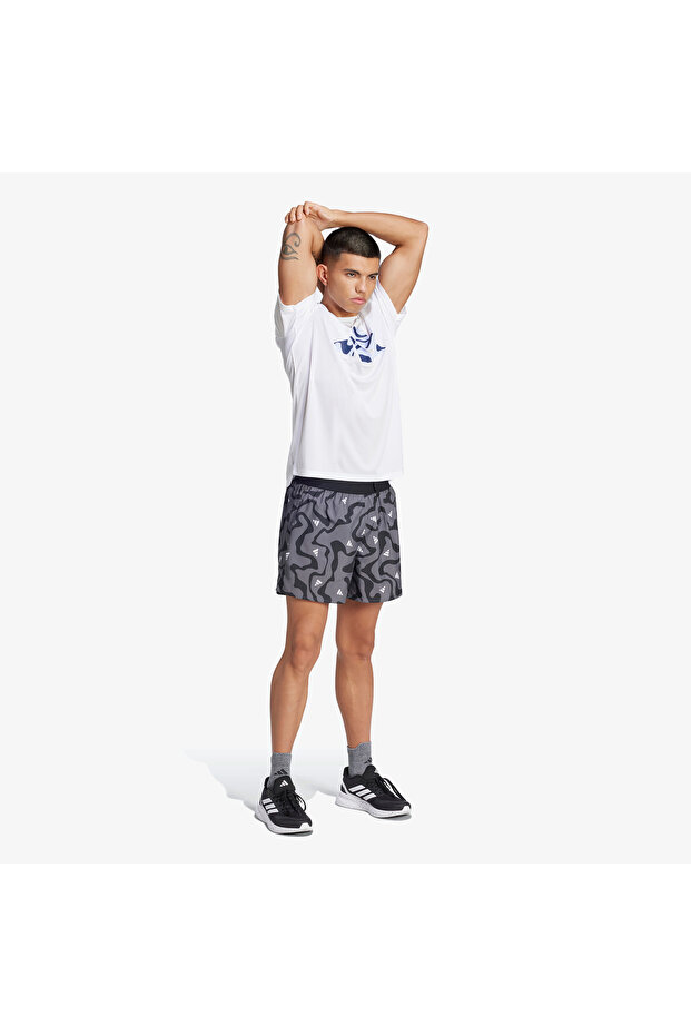 Run It Koşu Brand Love Erkek Siyah Koşu Şortu - 1