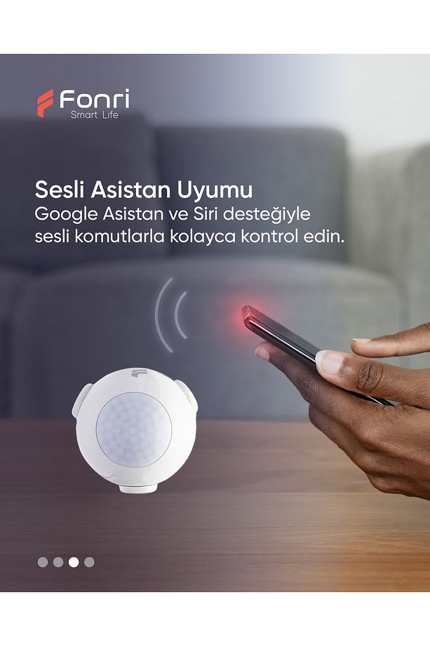 Akıllı Hareket Sensörü, Google Asistan, Siri Destekli, Uzaktan Kontrol, Tuya Destekli - 8