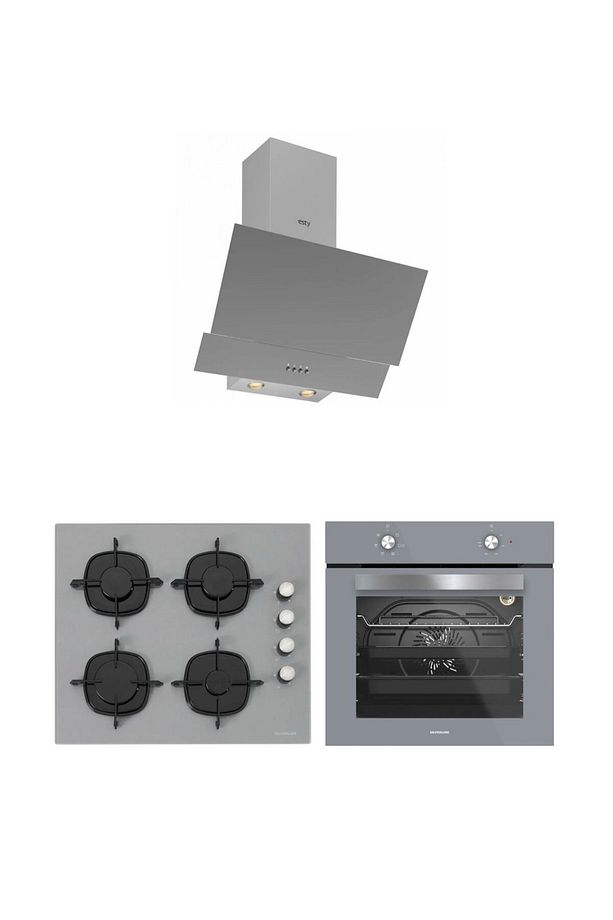 - Esty Karma Gri Ankastre Set (ESTY 3480 GRİ RESETLİ DAVLUMBAZ - CS5335S02 - BO6501S01) - 1