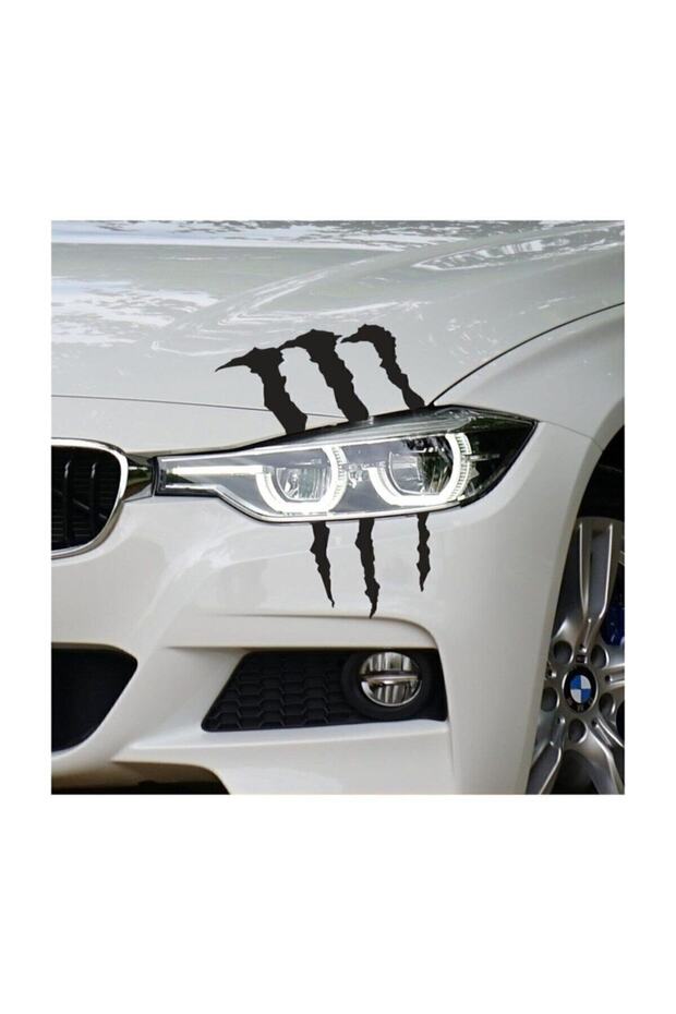 Monster Claw - Omega Design Black-Auto Sticker 20Cm/17Cm