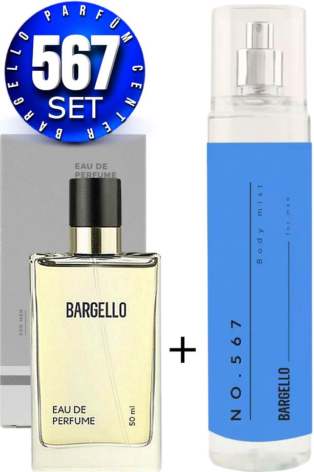 567 Erkek Parfüm Fresh 50 Ml EDP + Bargello 567 Vücut Spreyi 210 Ml - 1