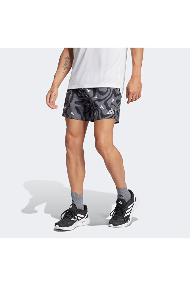 Run It Koşu Brand Love Erkek Siyah Koşu Şortu - 2