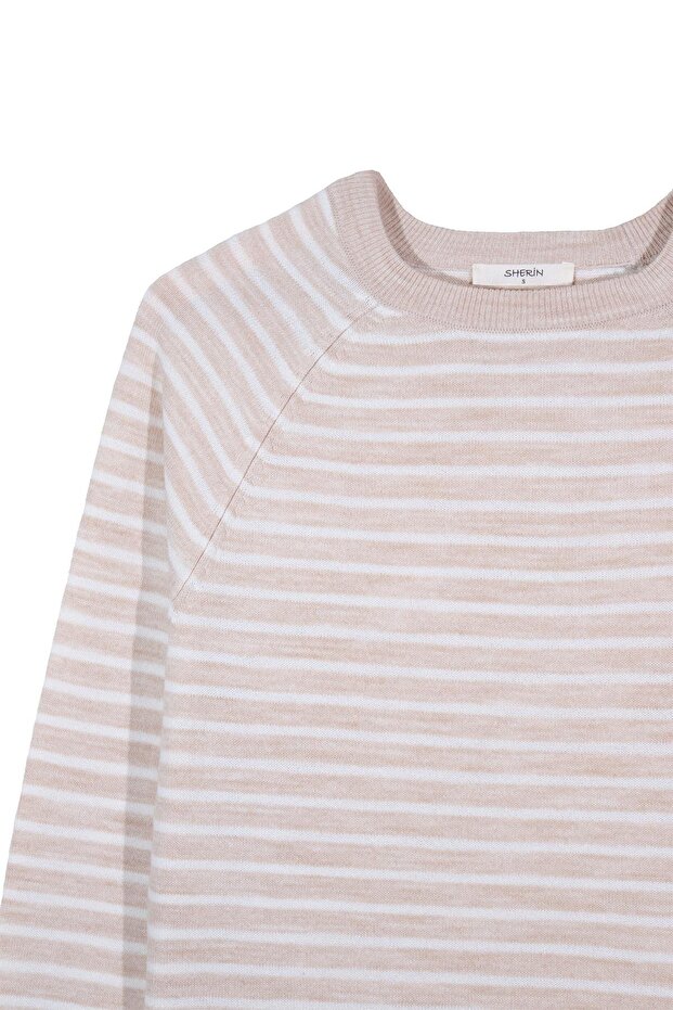 Ριγέ μπλούζα Camel Crew Neck - 7