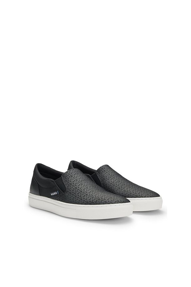 Logolu üst kısmı olan slip-on ayakkabılar - 1