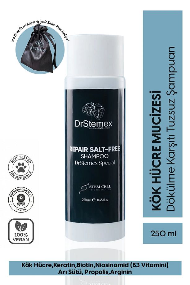 Kök Hücre Dökülme Karşıtı Tuzsuz Şampuan - 250 ML - 1