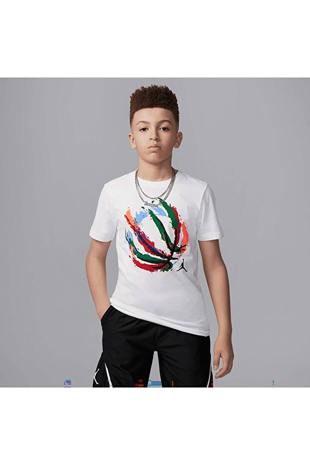 تي شيرت جوردان JDB BBALL FIRE SS تي شيرت للأولاد 95D738-001
