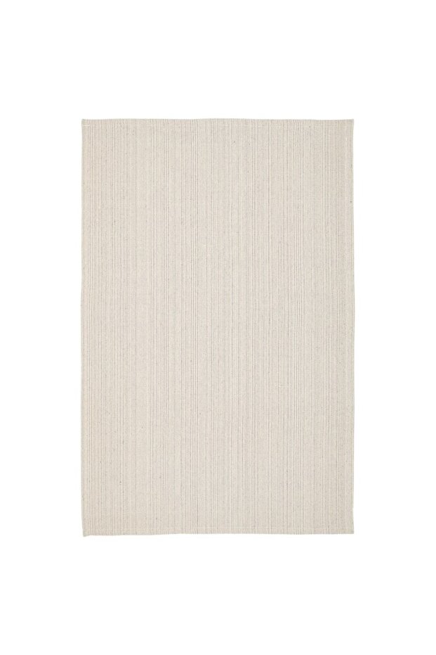 TIPHEDE Flatwoven Rug – 120x180 cm, Natural/Black, Lightweight, Machine Washable