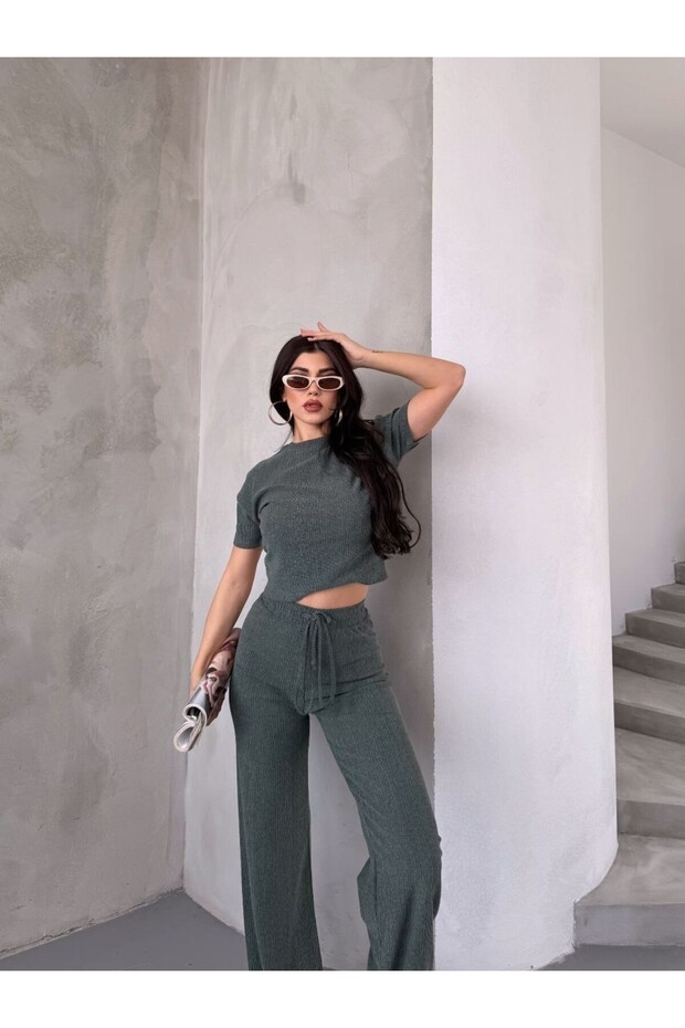 بدلة قصيرة بنمط شل الشجرة - 1