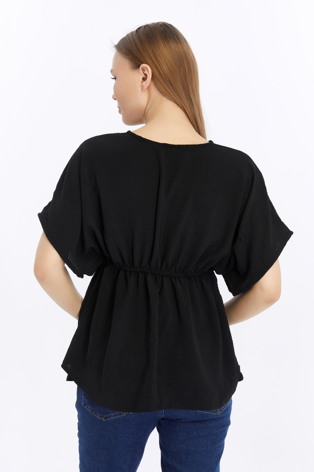 Olivia Bluz - Siyah - 5