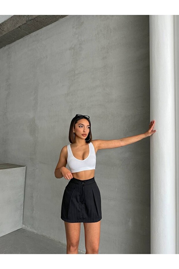 FUSTĂ STRIPED SHORT - 5