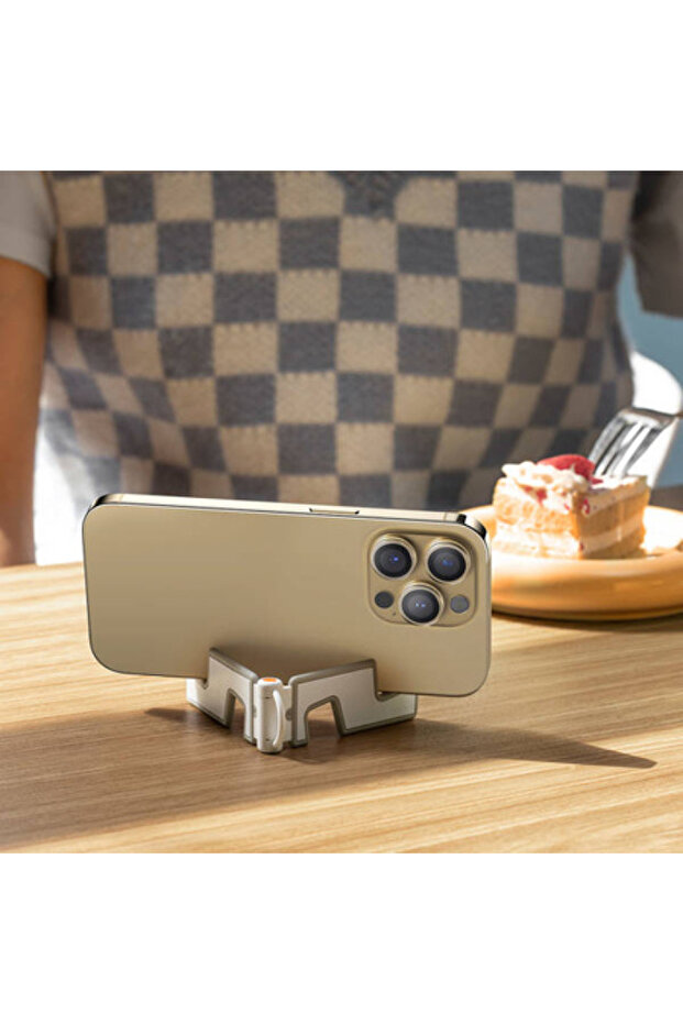 Portable Series Folding Phone Stand - Moon White - 3