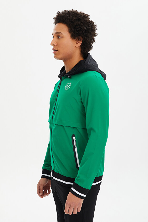 Erkek Yeşil Kapüşonlu Dokuma Eşofman Üstü 2008 - 5