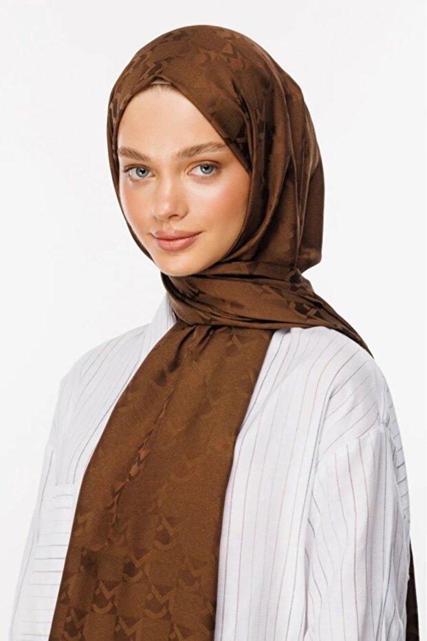 Mc Pattern Jacquard Shawl - 1