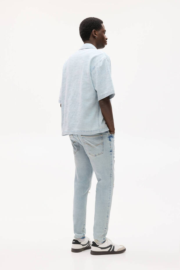 Yırtık detaylı carrot jean - 4