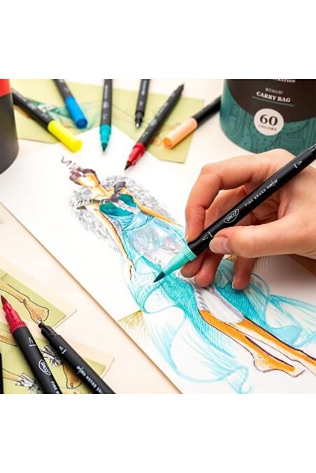 Set 60 linere fine brush Daco - 4