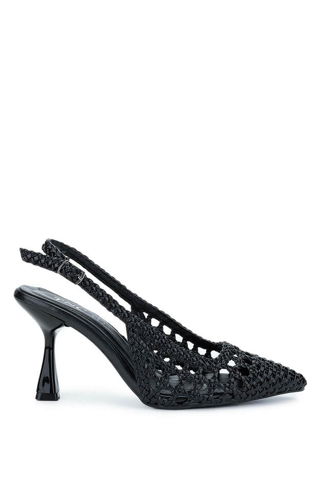 Women's Vegan Black Heeled Shoes