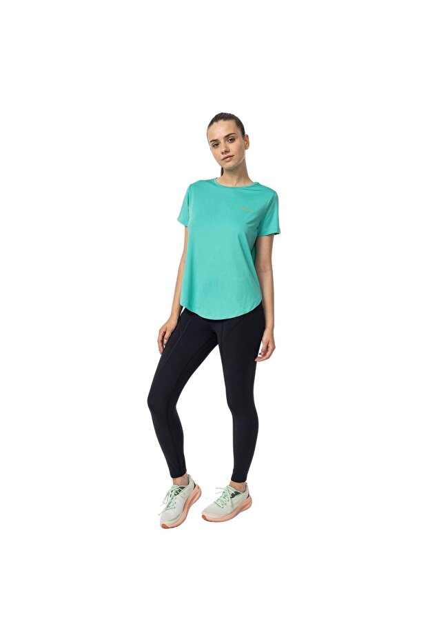 Tyme Kadın Turkuaz Tişört - 3